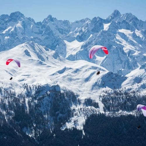 Paragliding in Verbier